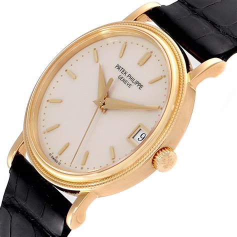 patek philippe calatrava gold mens watch|Patek Philippe Calatrava men's watch.